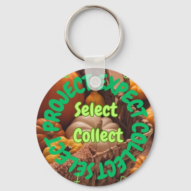 Chaveiro Anéis de chave de ícone vegetal- Selecionar Design (Verso)