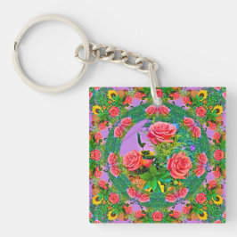 Chaveiro Anéis Rosa Rosa Rosa Rosa Rosa Rosa