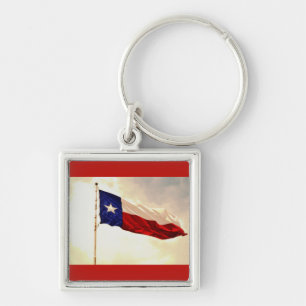 Chaveiro Anel chave da bandeira de Texas