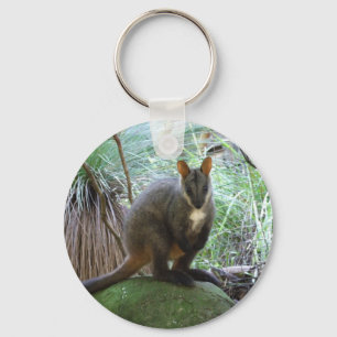 Chaveiro Anel chave de Wallaby de rocha