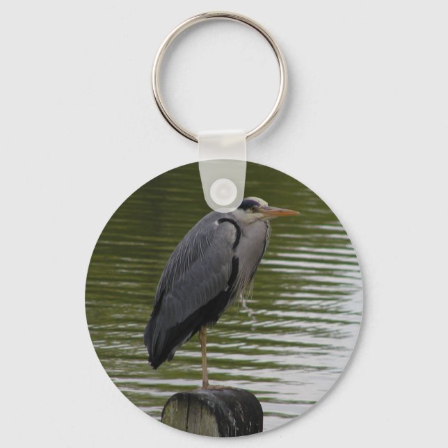 Chaveiro Anel chave Heron da cinza (Frente)