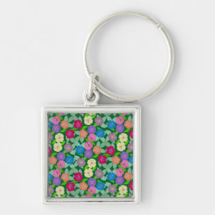 Chaveiro Anel de Chave da Flor Geranium