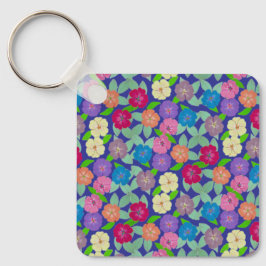 Chaveiro Anel de Chave da Flor Geranium