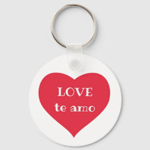 Chaveiro Anel de Chave de Botão Básico Passionred