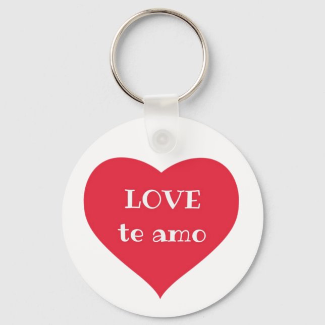 Chaveiro Anel de Chave de Botão Básico Passionred (Frente)