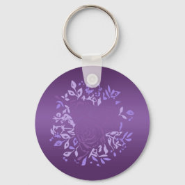 Chaveiro Anel de Chave Redonda Violet Rosa