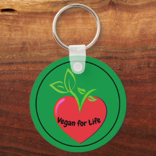 Chaveiro Anel de chave Vegan for Life