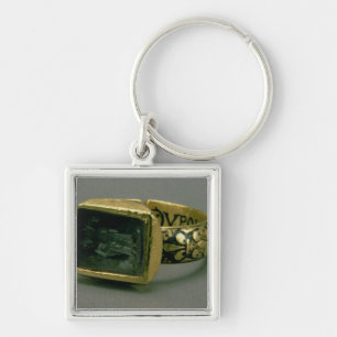 Chaveiro Anel de Signet do rei Louis IX de France (St