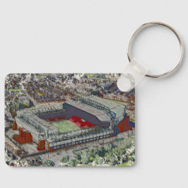 Chaveiro Anfield Stadium Liverpool - Artistic Watercolour