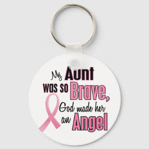 Chaveiro Angel AUNT Breast Cancer T-Shirts & Roupa