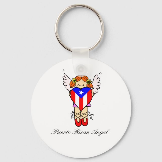 Chaveiro Angel porto-riquenho (Frente)