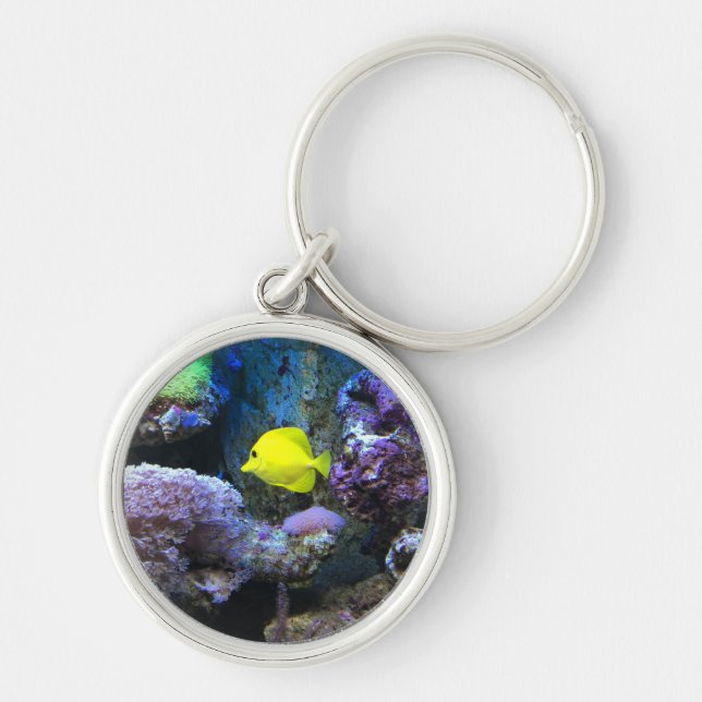 Chaveiro Angelfish amarelo (Frente)