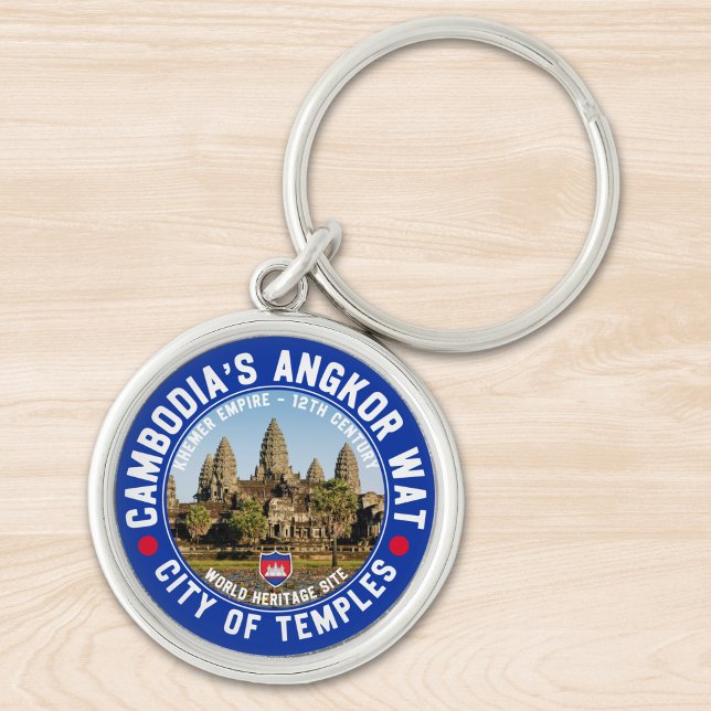 Chaveiro Angkor Wat Cambodia - City of the Temples (Criador carregado)