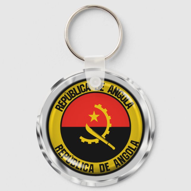 Chaveiro Angola Round Emblem (Frente)