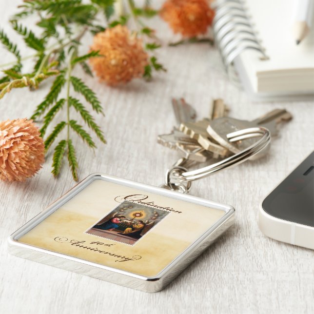 Chaveiro Ângulos de aniversário da 40ª Portaria em Altar (Lateral)