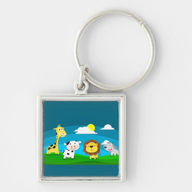 Chaveiro Animais de desenho animado    (Frente)