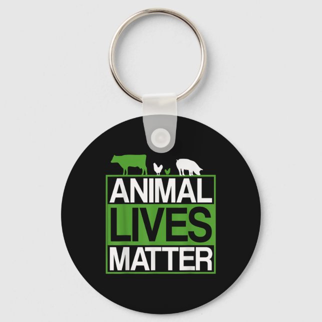 Chaveiro Animais Vive Proteção Animal Vegetarianos Environ (Frente)