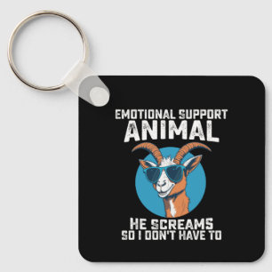 Chaveiro Animal de Apoio Emocional Bode Ele Grita Para Eu N