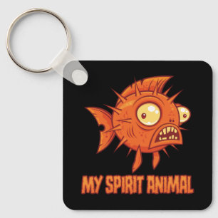 Chaveiro Animal Espiritual Peixe-Balão Ansioso e Excêntrico
