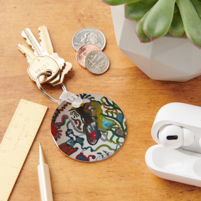 Chaveiro Animal na Selva - Coleção da Cadeia-Chave (Mesa)