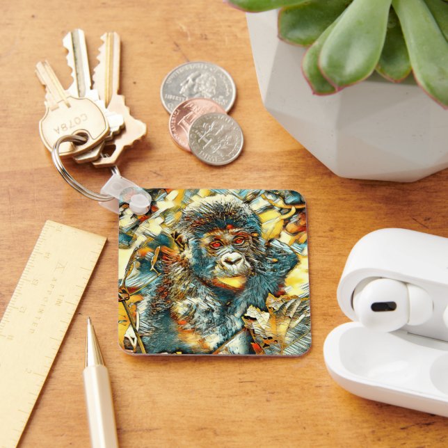 Chaveiro AnimalArt_Gorilla_005 (Mesa)