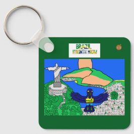 Chaveiro Animals of the World, Brazil: Hyacinth Macaw