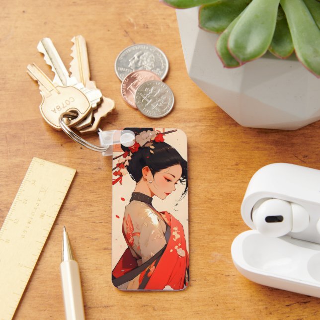Chaveiro Anime Girl Geisha (Mesa)
