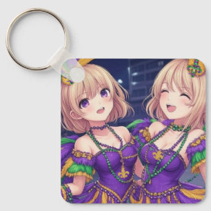 Chaveiro Anime Girls Mardi Gras