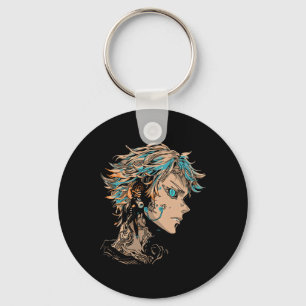 Chaveiro Anime Manga Motif Blue-eye Illustration Anime
