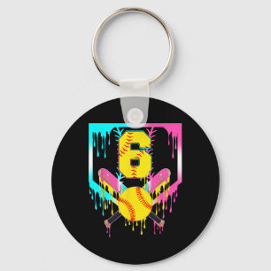 Chaveiro Aniv 6 anos Softll Home Plate Drip Sorvete 6 Anos 