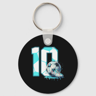Chaveiro Aniversário de 10 anos de futebol Sorvete Drip Bd