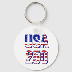 Chaveiro Aniversário de 250 anos dos EUA 1776-2026 Patrióti