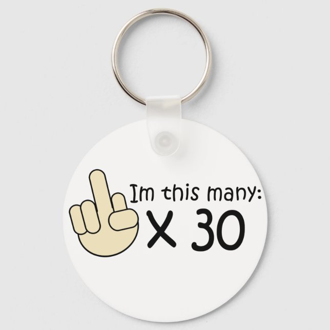 Chaveiro Aniversário de 30 anos (Frente)