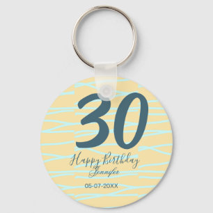 Chaveiro aniversário de 30 anos adicione nome data ano amar