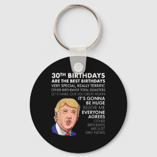 Chaveiro aniversário de 30 anos De Presente Engraçado Camis