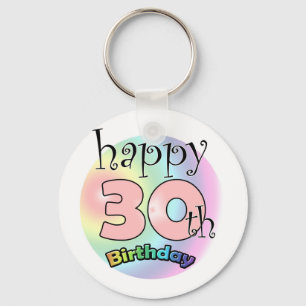 Chaveiro Aniversário de 30 anos Feliz (roze)