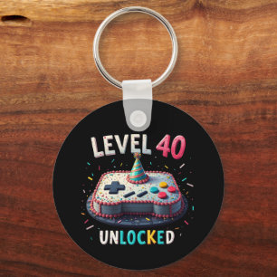 Chaveiro Aniversário de 40 anos de Estilo de Jogos Desbloqu