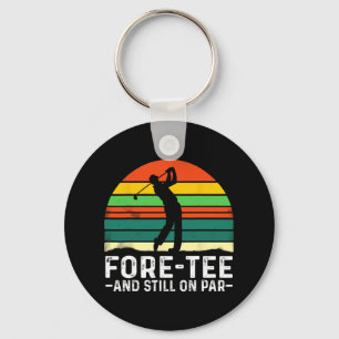 Chaveiro aniversário de 40 anos Fore-Te E Ainda Em Par Golf