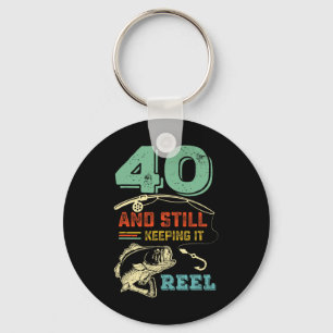 Chaveiro aniversário de 40 anos Pesca Que Torna 40 Pescador