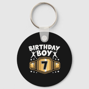 Chaveiro Aniversário de 7 anos de menino lutador de wrestli
