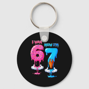 Chaveiro Aniversário de 7 Anos Era 6 Agora Eu Sou 7 Engraça