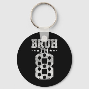 Chaveiro Aniversário de 8 anos de Bruh Futebol Bruh Estou F