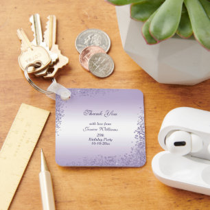 Chaveiro Aniversário de Decoração da Largura Roxa Esparcial