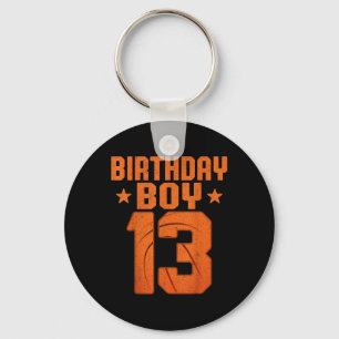 Chaveiro Aniversário De Jogador De Basquete De 13 Anos