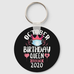 Chaveiro Aniversário de outubro Rainha Quarentena Mulheres