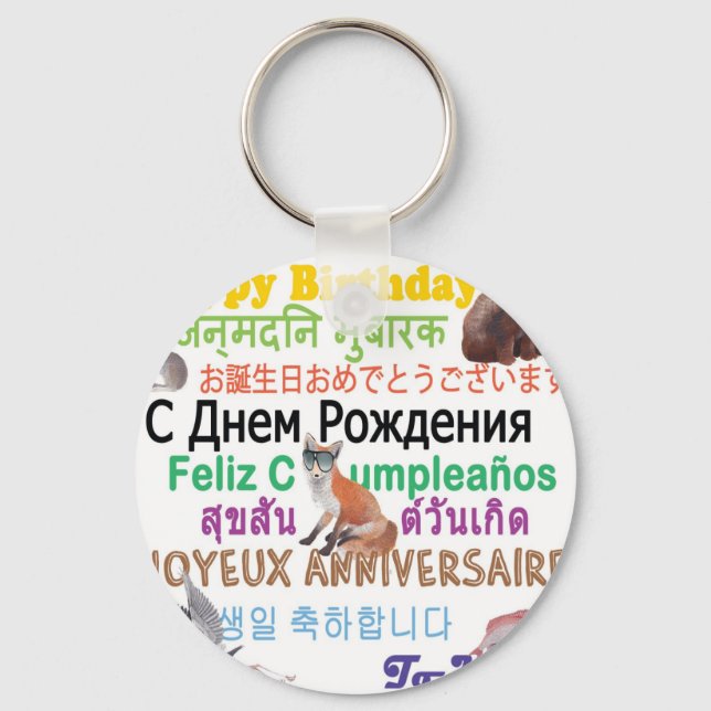 Chaveiro Aniversário de Todos (Frente)