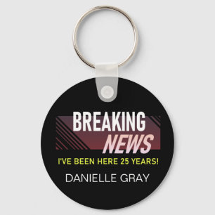 Chaveiro Aniversário de Trabalho de 25 anos Aniversário de 