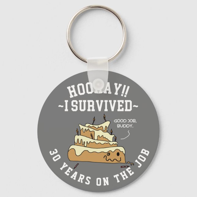 Chaveiro Aniversário de Trabalho de Apreciação do Funcionár (Frente)