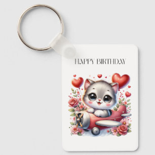 Chaveiro Aniversário do Piloto de Gatinhos