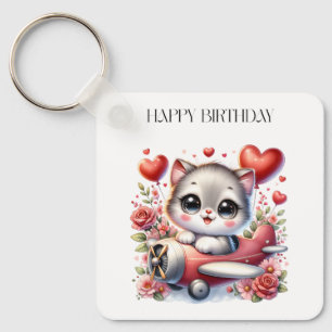 Chaveiro Aniversário do Piloto de Gatinhos